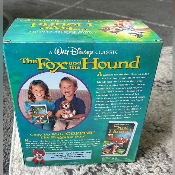 Disney Rare Limited Edition The Fox and the Hound. First Time On Video, Sealed! - Picture 5 of 12